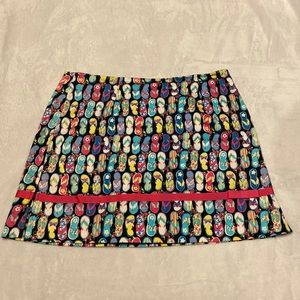 CUTE Bamboo Traders Ladies Flip Flop Skort Size 12 Great Condition